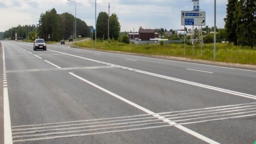 На 155 участках дорог в Марий Эл появятся новые шумовые полосы
