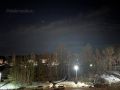 В небе над Йошкар-Олой едва можно разглядеть северное сияние