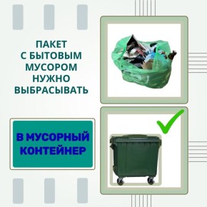 Все просто: фантик - в урну, пакет с бытовым мусором - в контейнер
