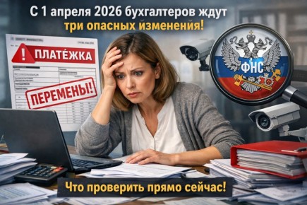 Три ключевых изменения для бухгалтеров в апреле 2026: что важно знать сейчас