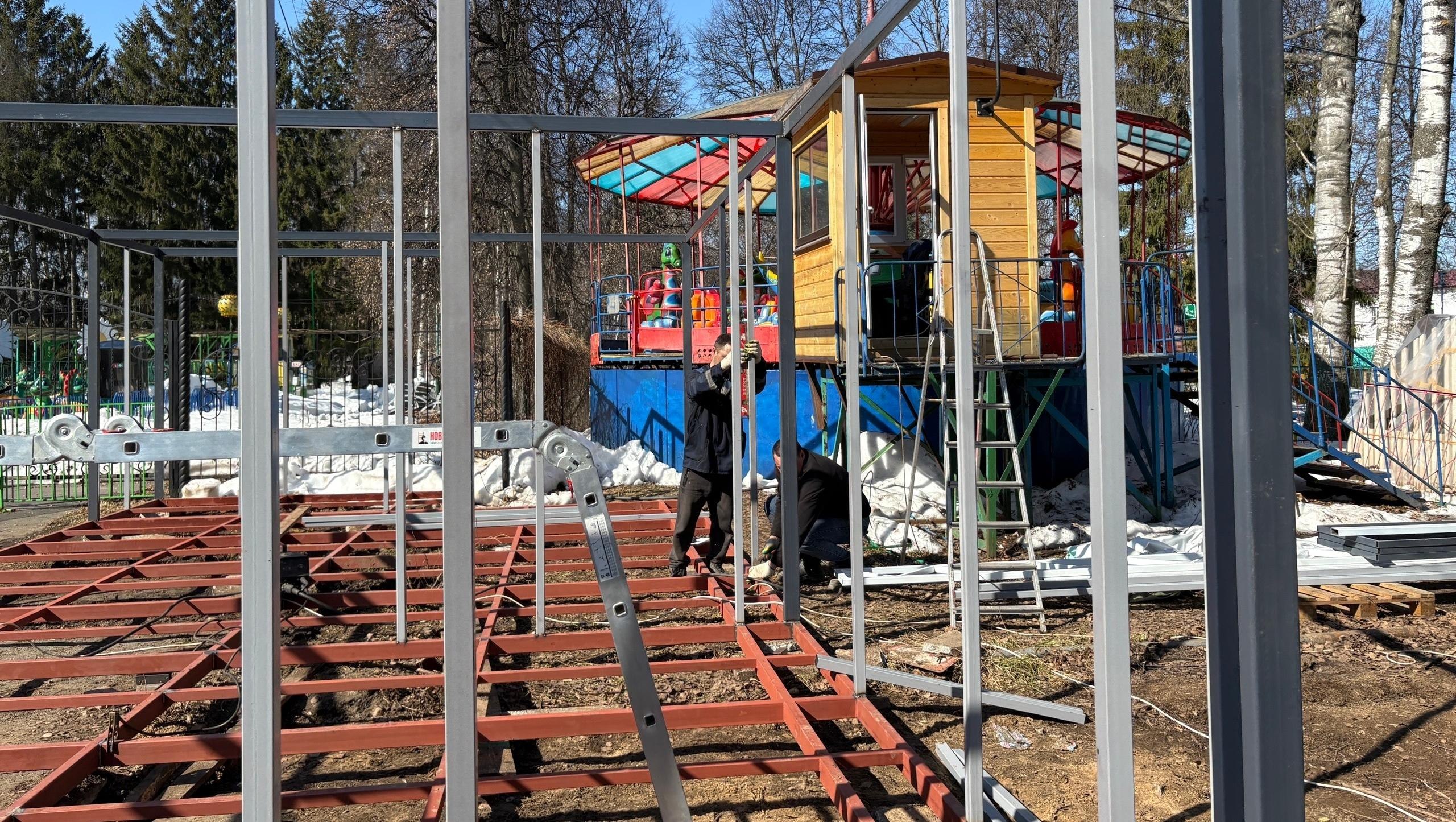 В парке культуры и отдыха в Йошкар-Оле устанавливают новый тир