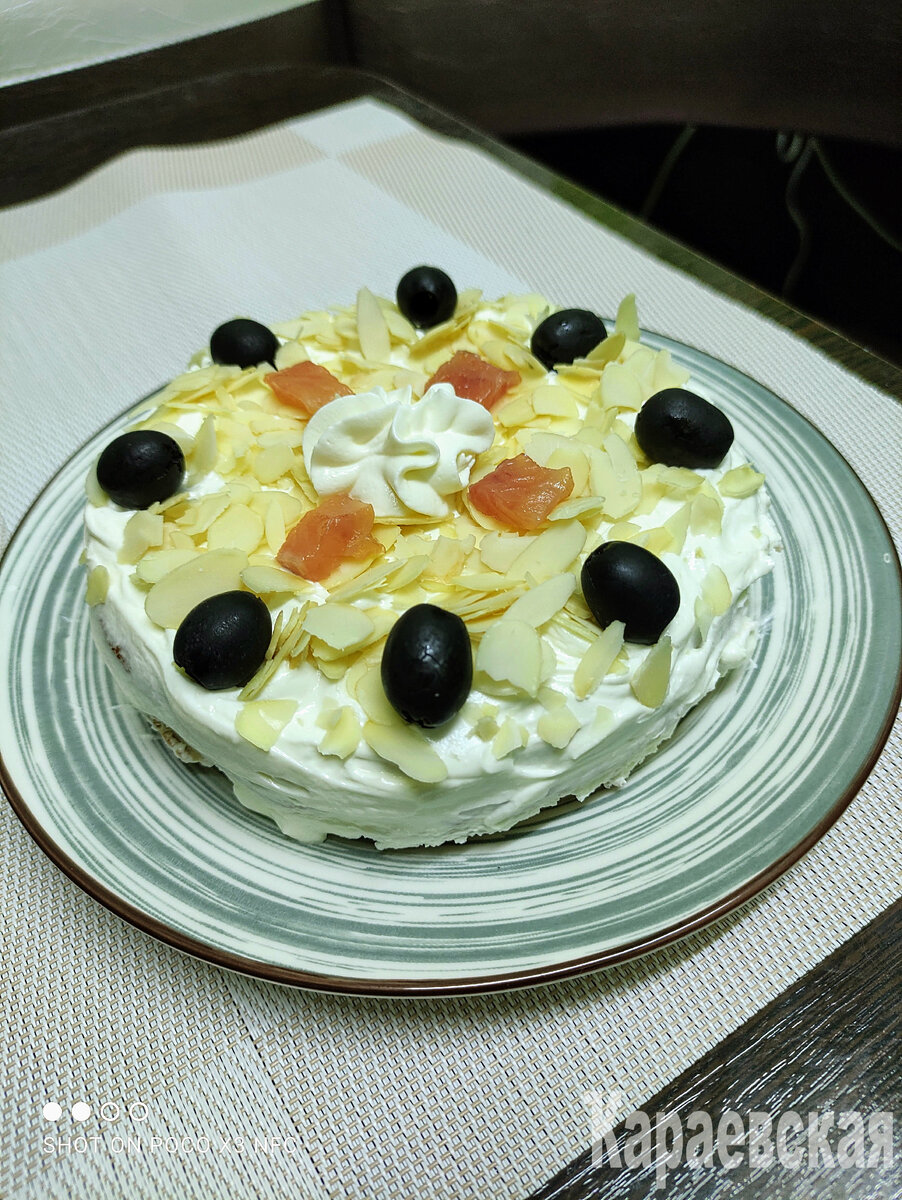 Необычный солёный кето торт, который поразит ваших гостей