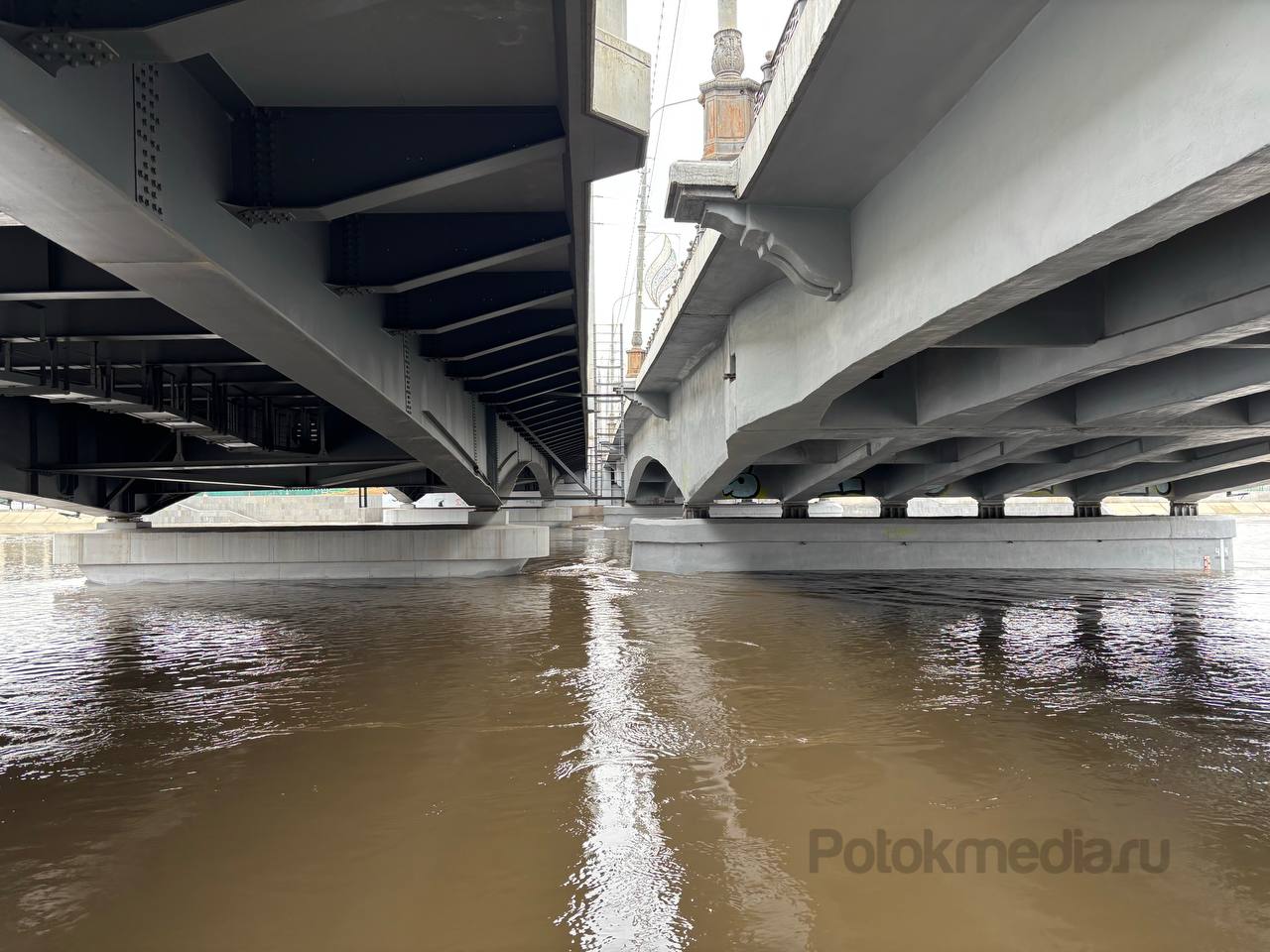 За ночь уровень воды в Малой Кокшаге в Йошкар-Оле заметно подрос