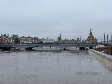 Если отметка уровня воды в Малой Кокшаге поднимется до критической, то мэрия Йошкар-Олы ограничит движение до всех видов транспорта на Центральному мосту