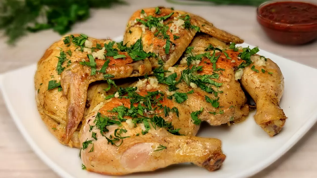 Сочная курица табака: идеальный рецепт на сковороде