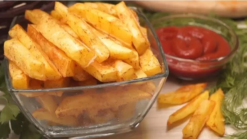 Рецепт картофеля фри без масла за 10 минут