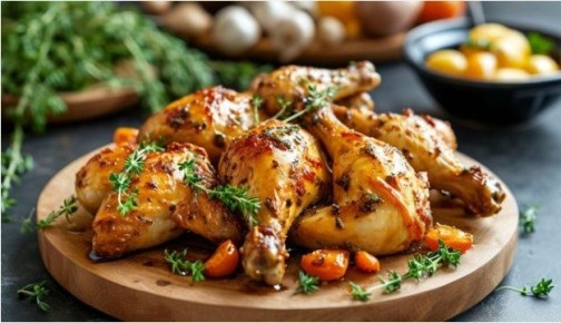 Запеченная курица с яблоками и луком: идеальное решение для праздничного стола