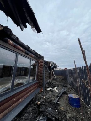 11 11 апреля возгорание произошло в деревне Рябинка Медведевского района