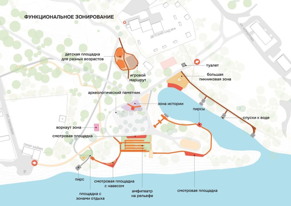 В Волжске представили концепцию благоустройства берега «Дубовой рощи»