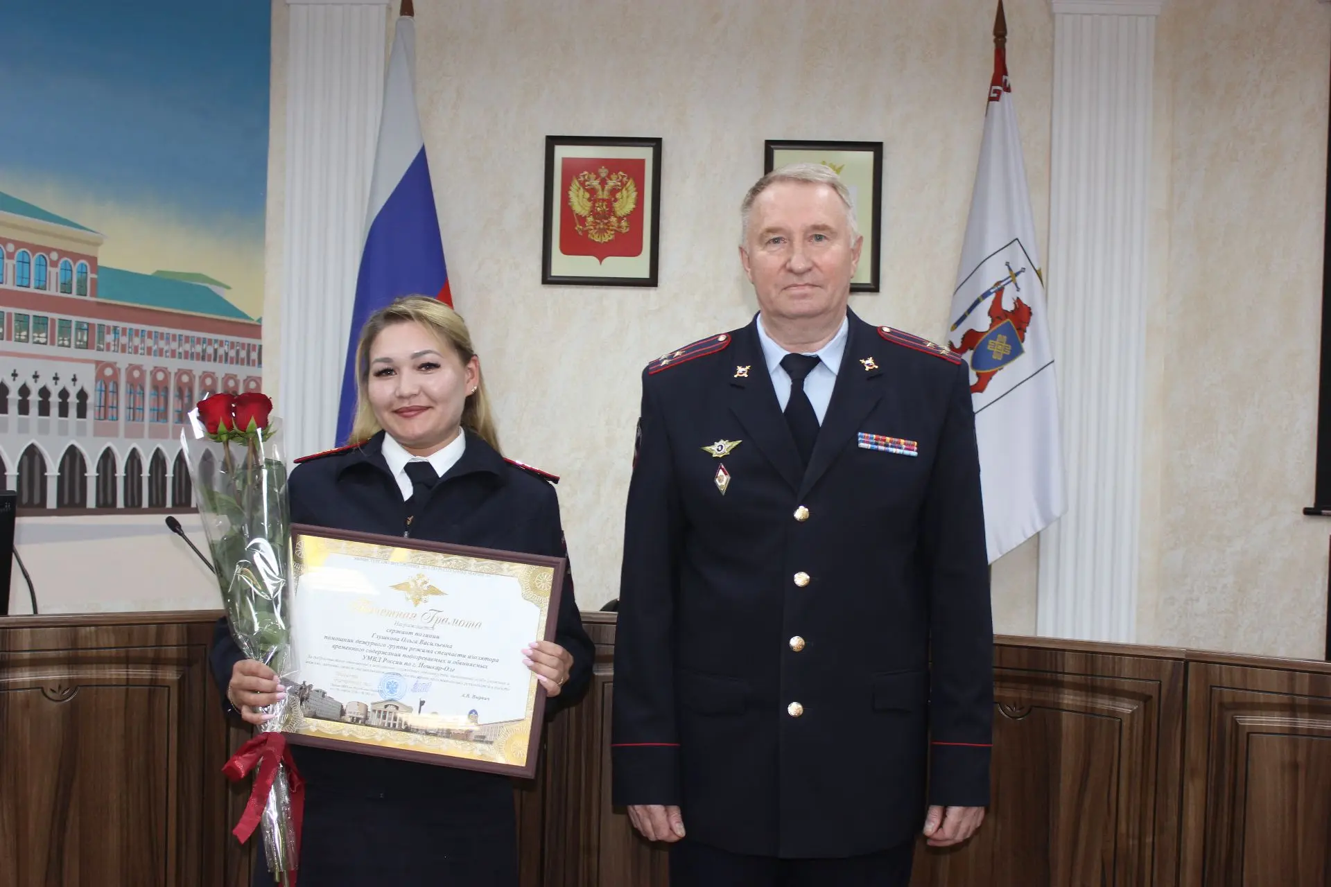 Заместитель Министра внутренних дел по Республике Марий Эл полковник внутренней службы Николай Хорошавин поздравил сотрудников охранно-конвойной службы Заместитель Министра внутренних дел по Республике Марий Эл полковник внутренней службы Николай Хорошавин поздравил сотрудников охранно-конвойной службы