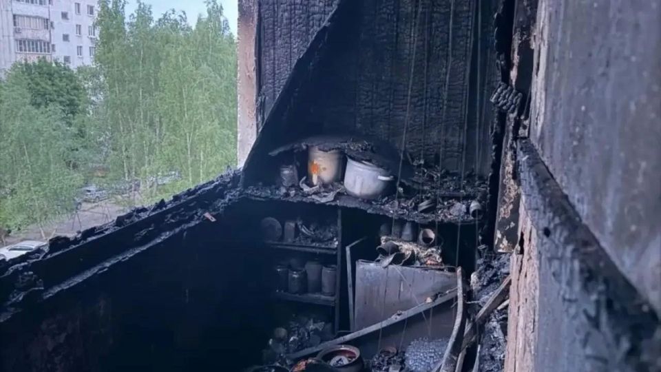 На пожаре в Йошкар-Оле погиб мужчина