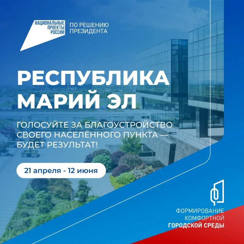 Голосование за выбор объектов благоустройства продолжается!
