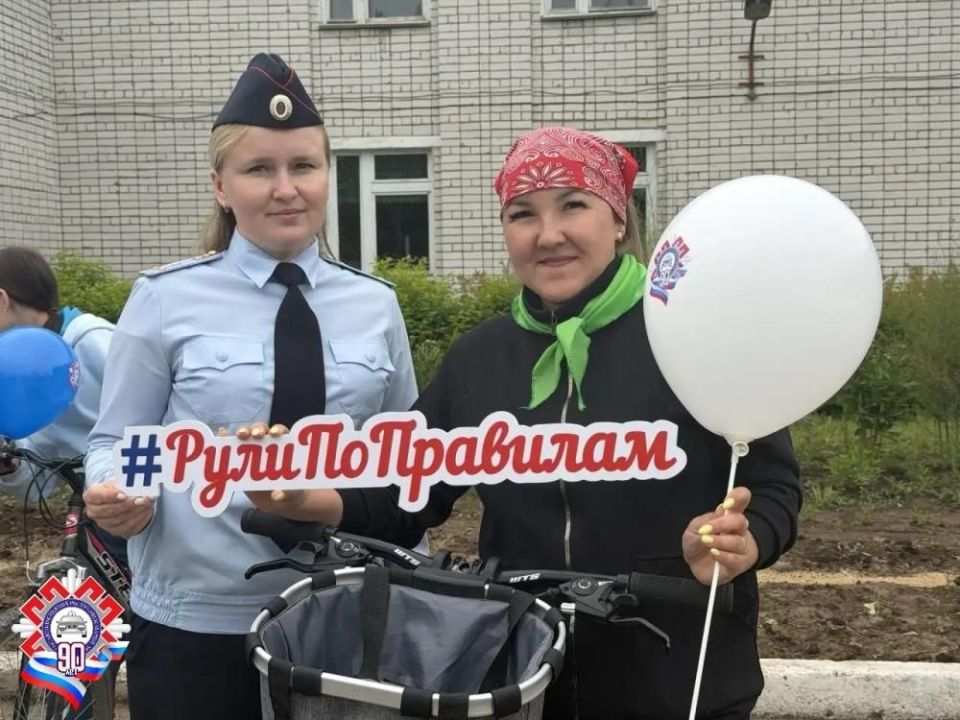 Велопробег «Безопасная дорога начинается с нас» прошел в Сернурском округе в рамках акции #90ДобрыхДелГосавтоинспекции