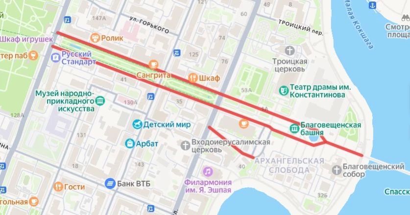 В центре Йошкар-Оле на сутки ограничат движение транспорта