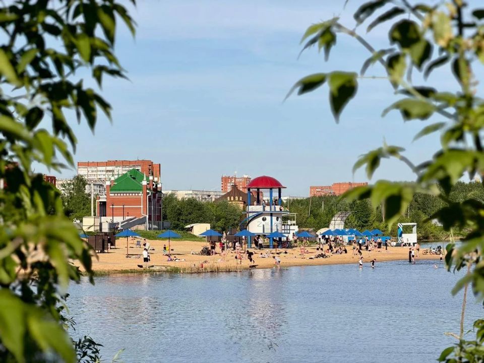 В Йошкар-Оле на Центральном пляже временно ограничили купание из-за наступившего похолодания