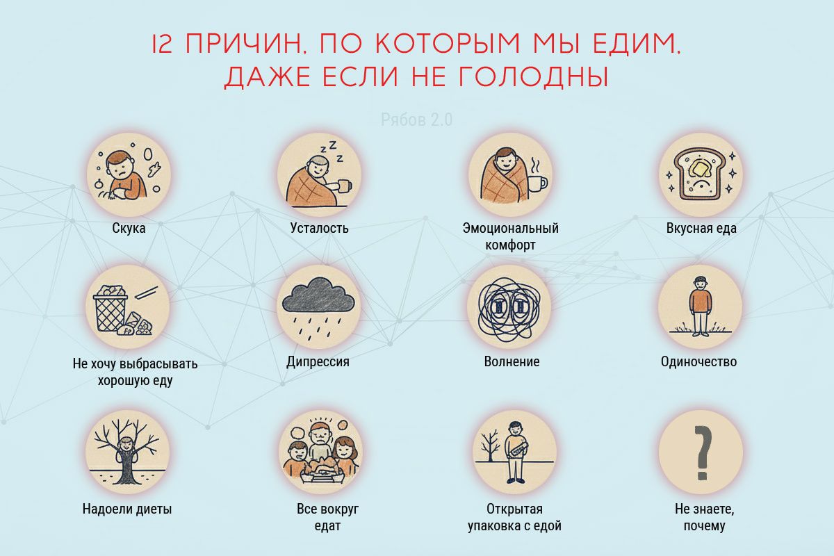 12 причин, почему мы едим, даже когда не голодны