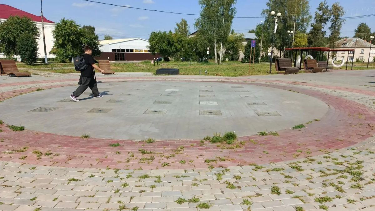 В посёлке Советский перестал работать пешеходный фонтан