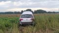 В Горномарийском округе автоледи на иномарке вылетела в поле