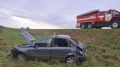 В Марий Эл на загородной трассе Lada Granta с прицепом перевернулась в кювет