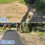 Возле гимназии № 4 в Йошкар-Оле отремонтировали пешеходную дорожку