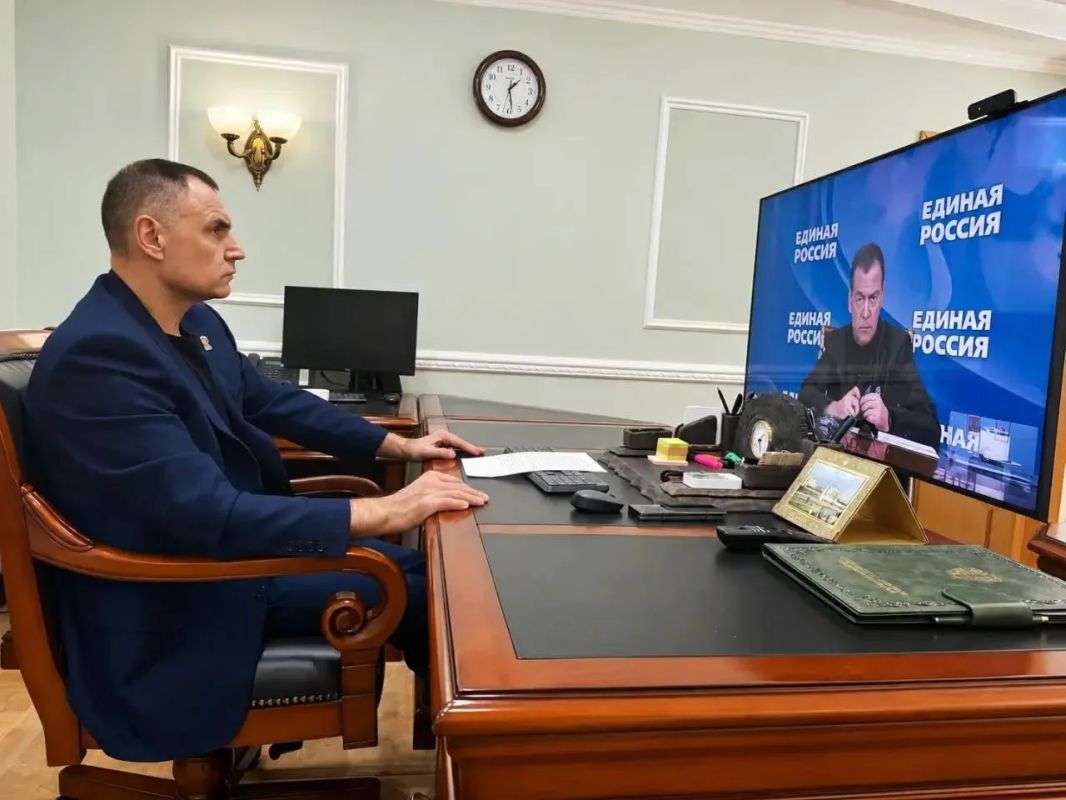 Глава Марий Эл Юрий Зайцев принял участие в видеоконференции с Дмитрием Медведевым