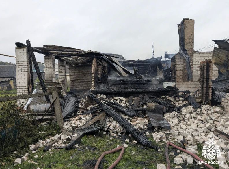 16 сентября пожар произошел в поселке Красногорский Звениговского района