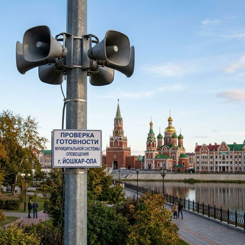7 октября в Йошкар-Оле проведут комплексную проверку готовности муниципальной системы оповещения населения