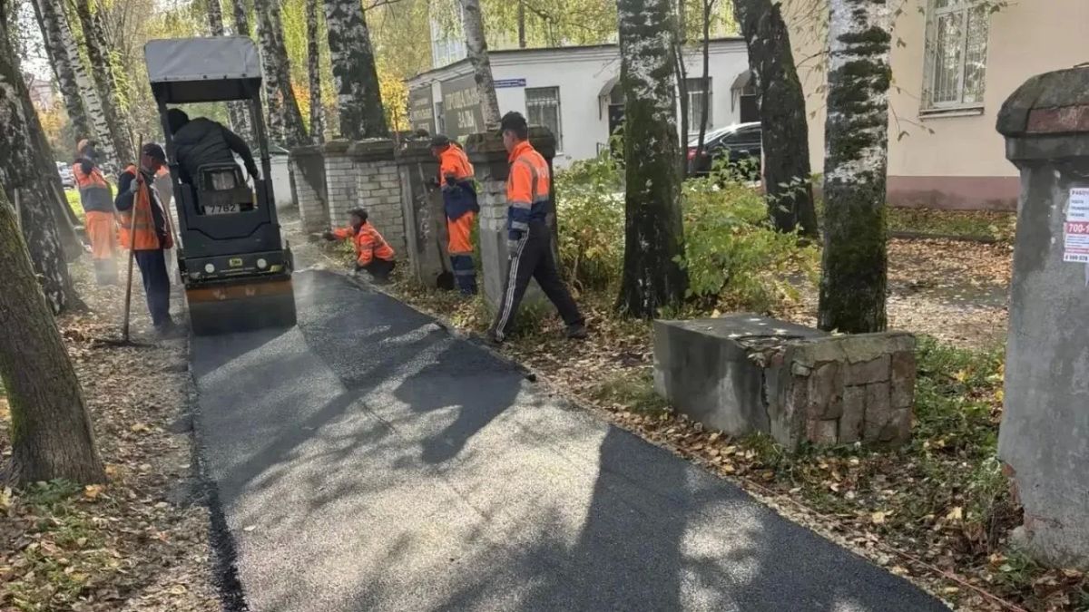 На улице Больничной в Йошкар-Оле появился новенький тротуар