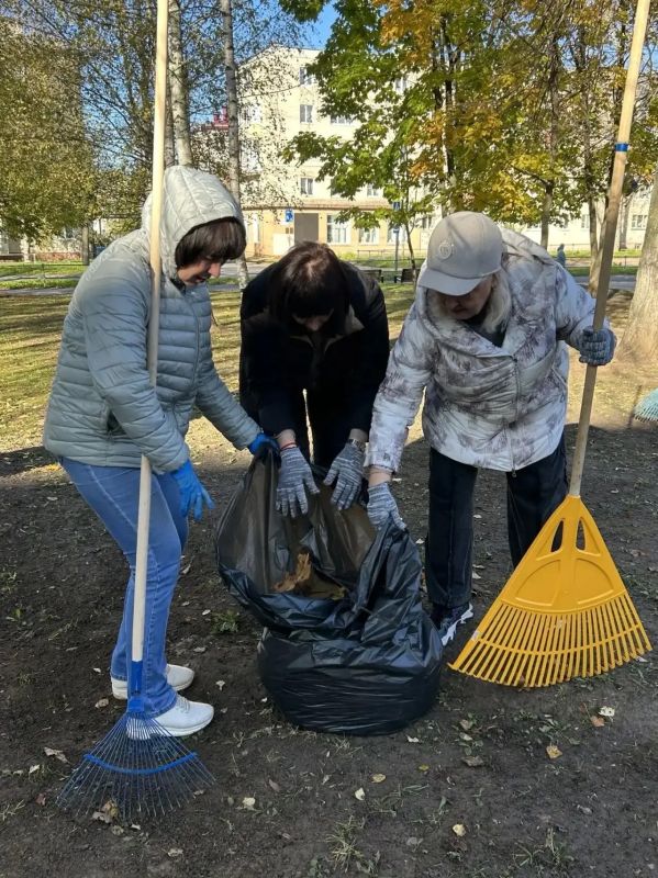 Не творчеством единым... Коллективы организаций сферы культуры поддержали осенний субботник Не творчеством единым... Коллективы организаций сферы культуры поддержали осенний субботник