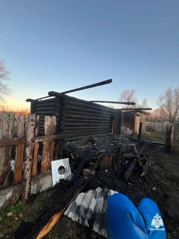 Вчера, 26 октября, в деревне Большая Шимшурга Новоторъяльского округа Марий Эл загорелась баня